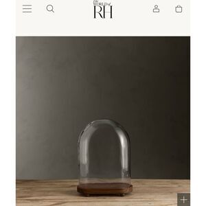 Restoration Hardware 1920S French Glass Cloche
